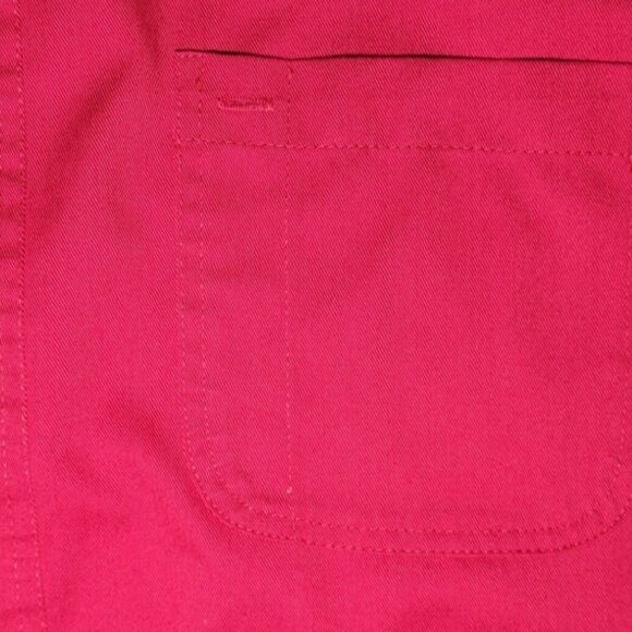 Blue Generation Mens Red Short Sleeve Button Up One Pocket Shirt Size XL - Picture 3 of 11